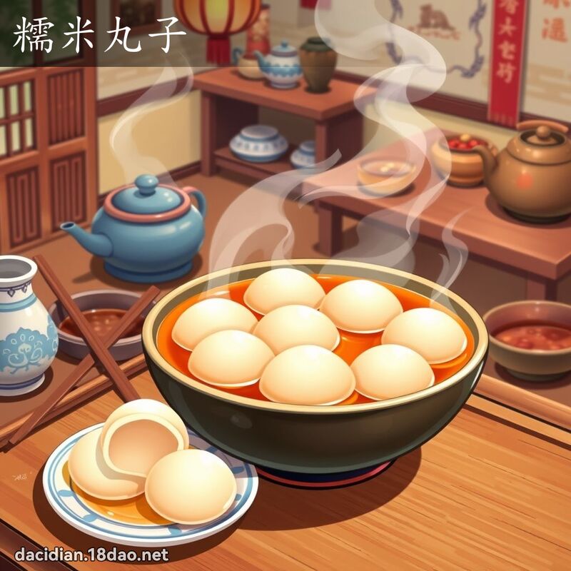 糯米丸子 - 國語大辭典配圖