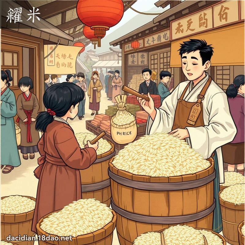 糴米 - 國語大辭典配圖