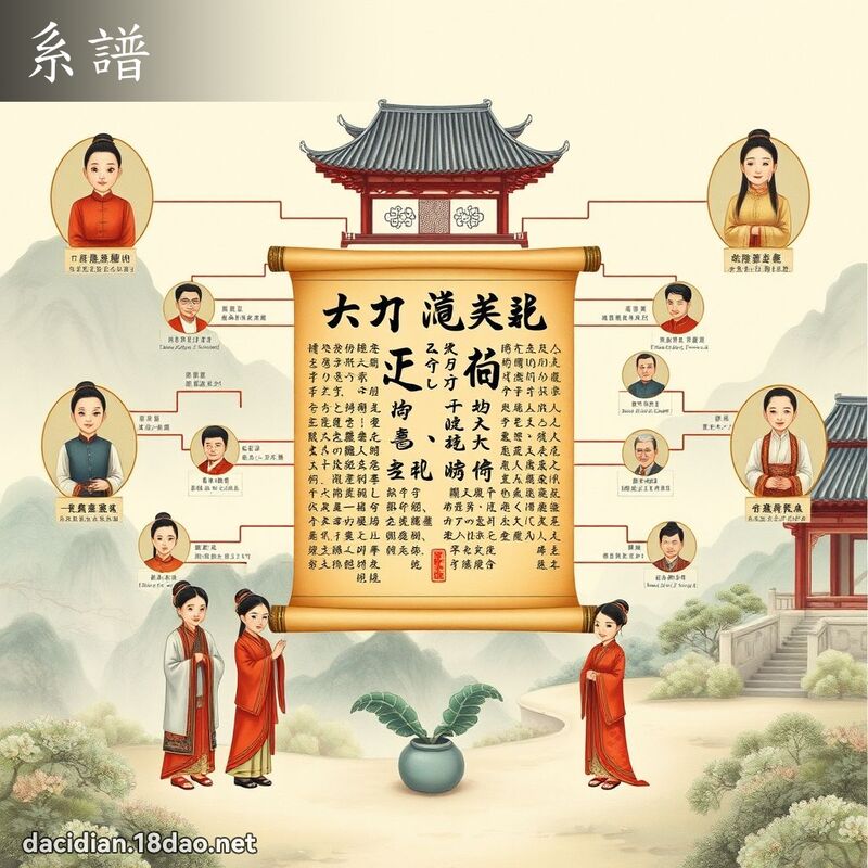 系譜 - 國語大辭典配圖
