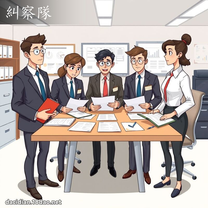 纠察队 - 国语大辞典配图