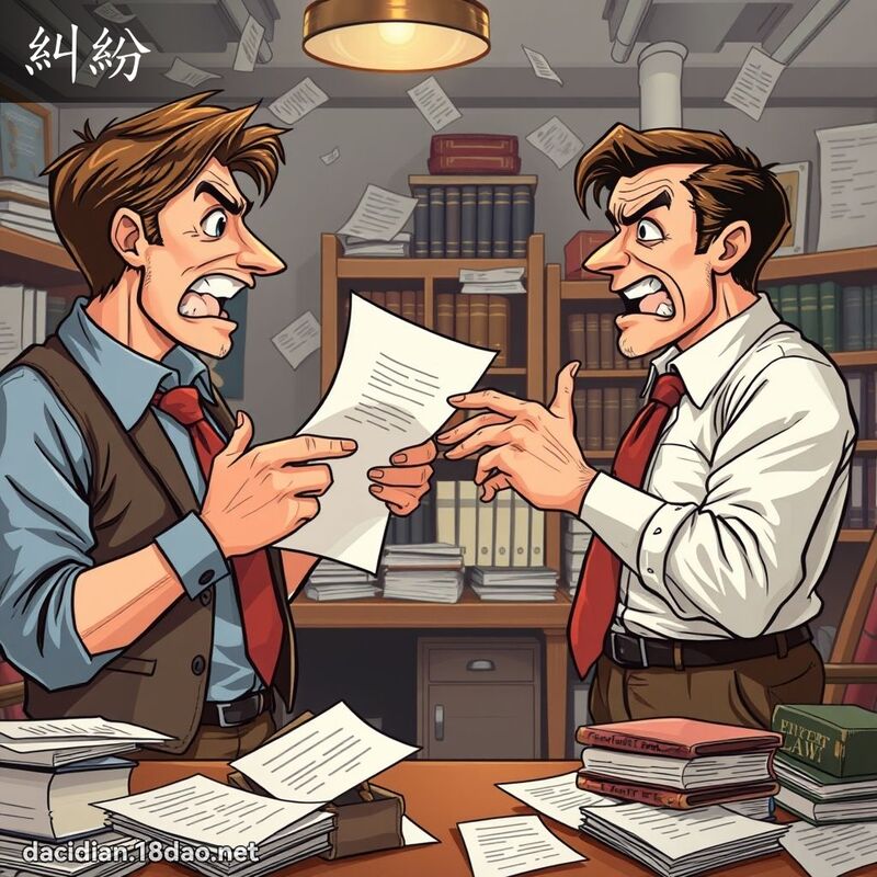 糾紛 - 國語大辭典配圖