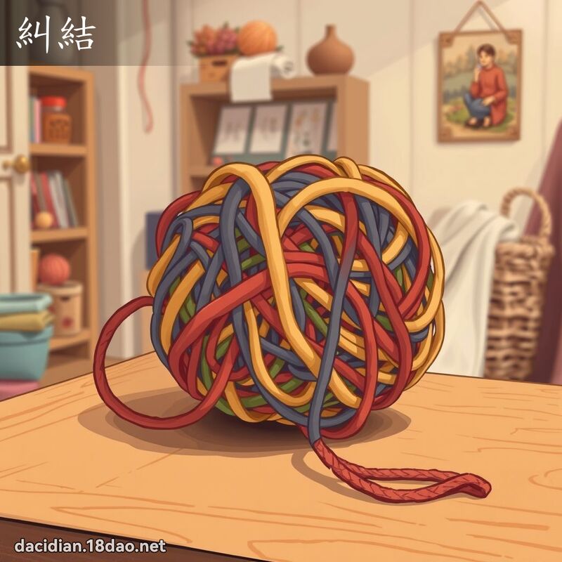 糾結 - 國語大辭典配圖