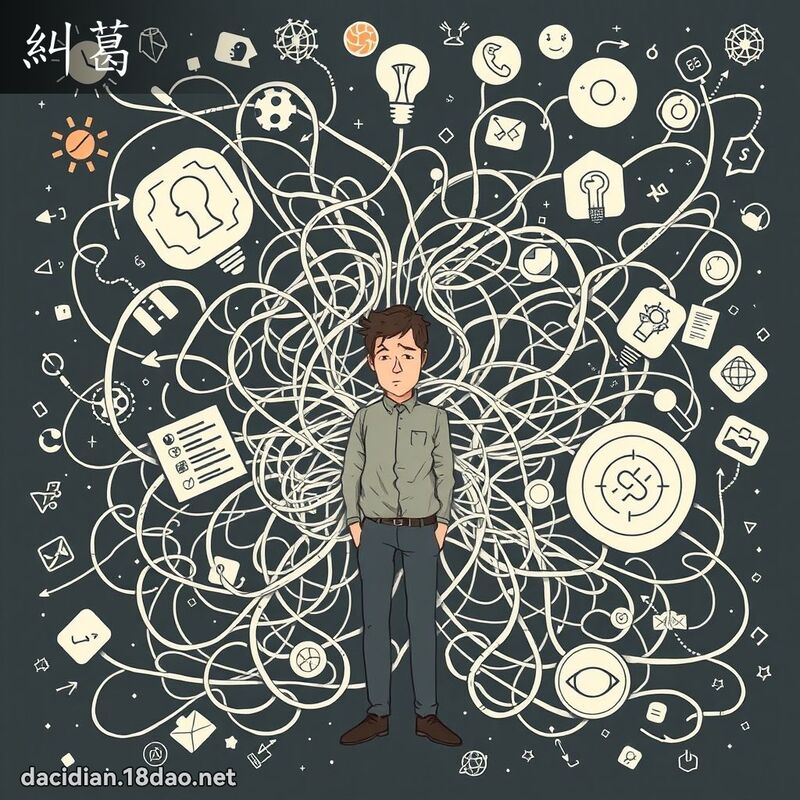 糾葛 - 國語大辭典配圖