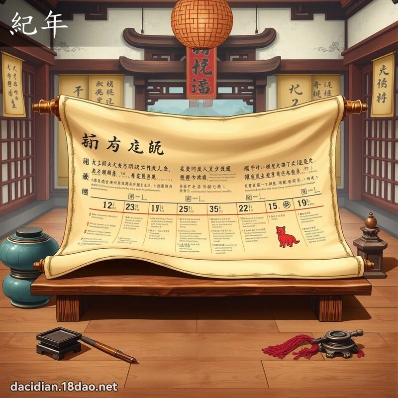 紀年 - 國語大辭典配圖