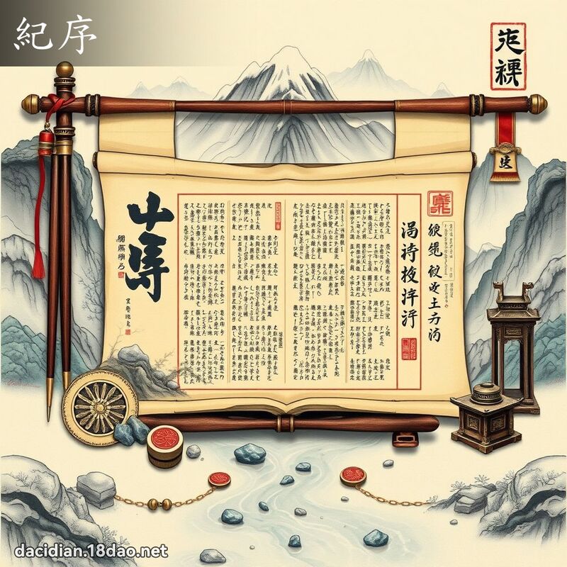 纪序 - 国语大辞典配图