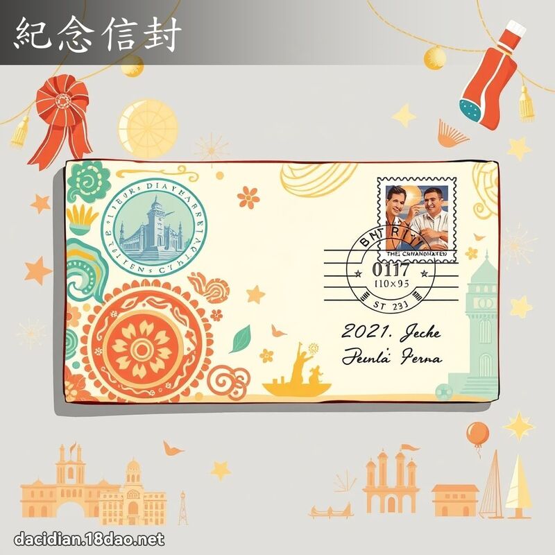 紀念信封 - 國語大辭典配圖