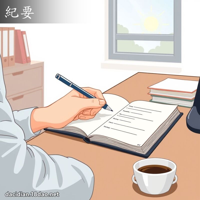 紀要 - 國語大辭典配圖