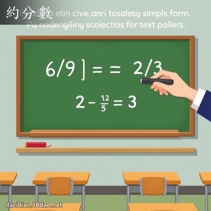 約分數 - 國語大辭典配圖