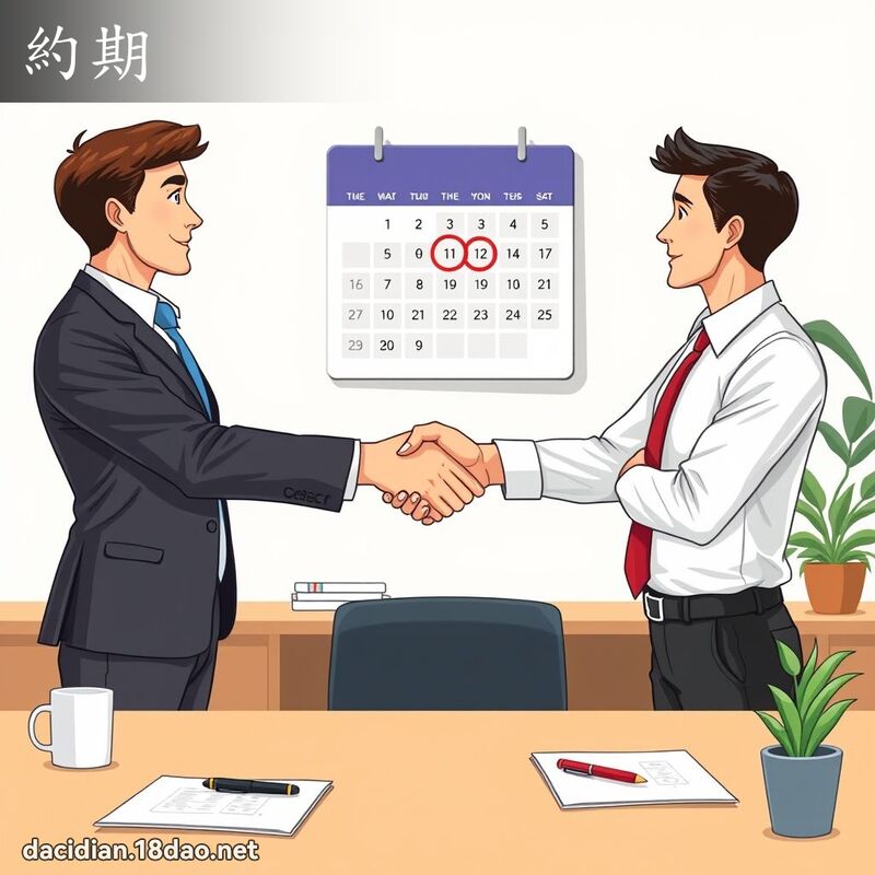 約期 - 國語大辭典配圖