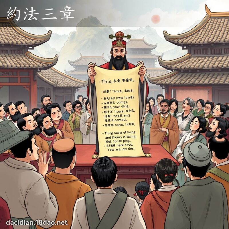 約法三章 - 國語大辭典配圖