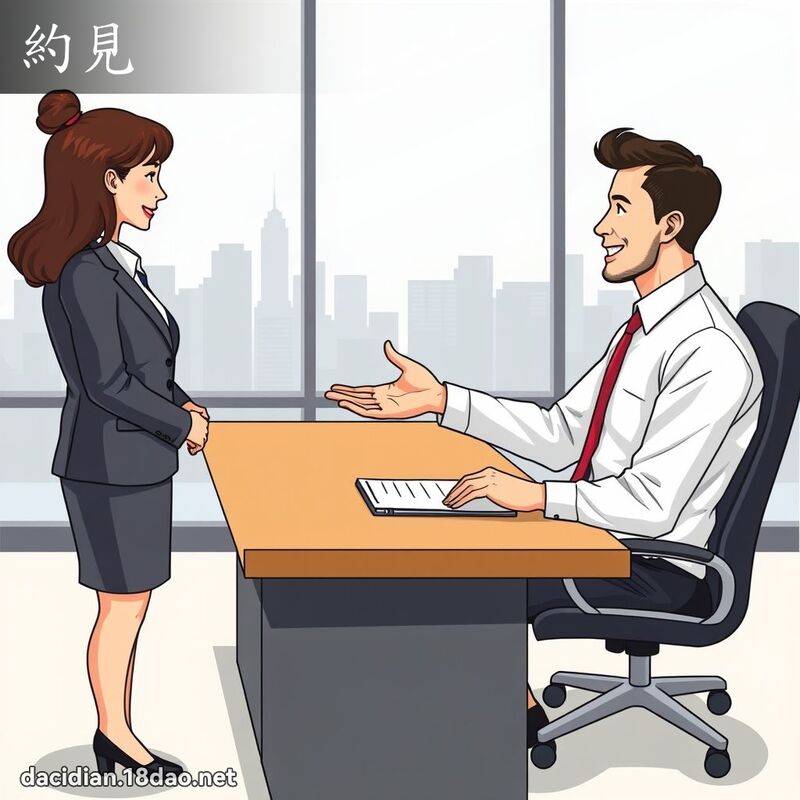 約見 - 國語大辭典配圖