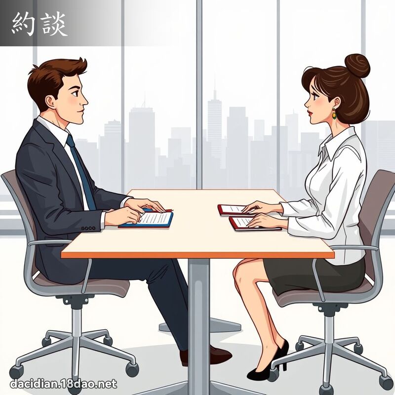 約談 - 國語大辭典配圖