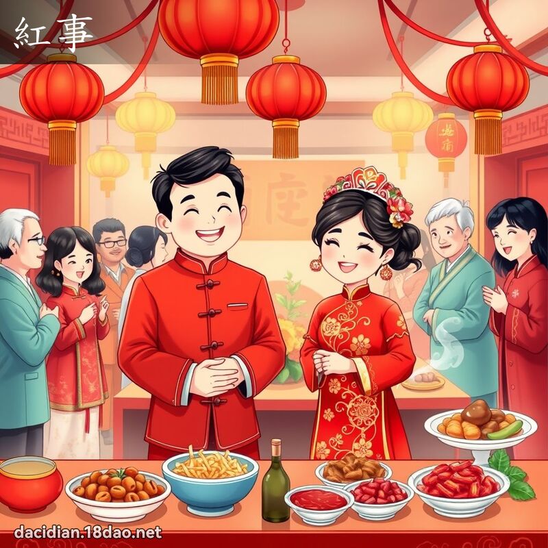 紅事 - 國語大辭典配圖