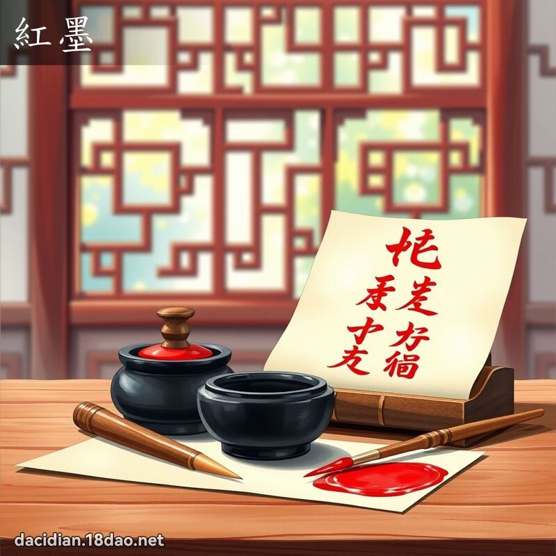 红墨 - 国语大辞典配图