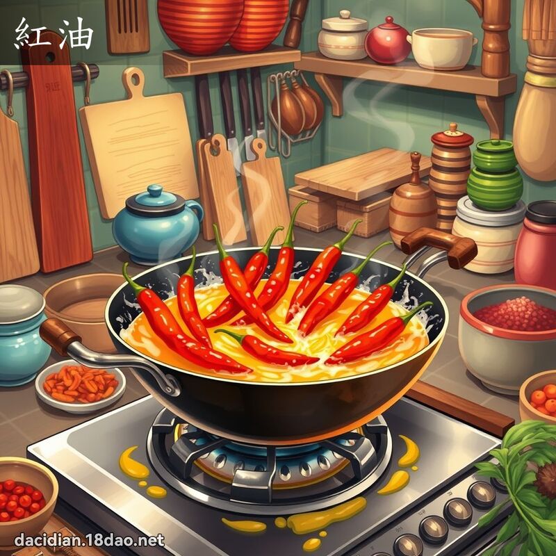 紅油 - 國語大辭典配圖