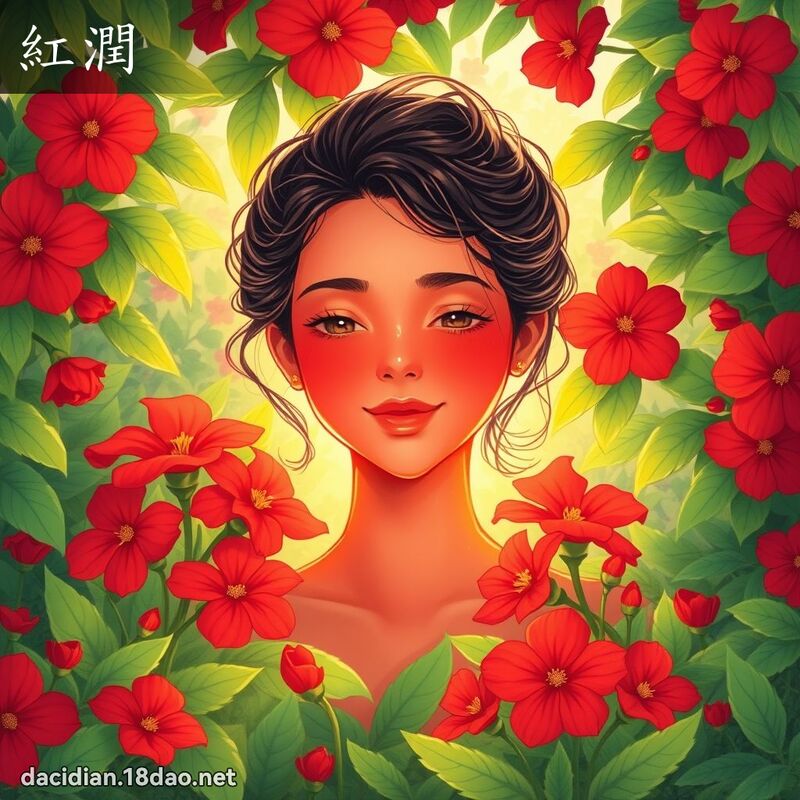红润 - 国语大辞典配图