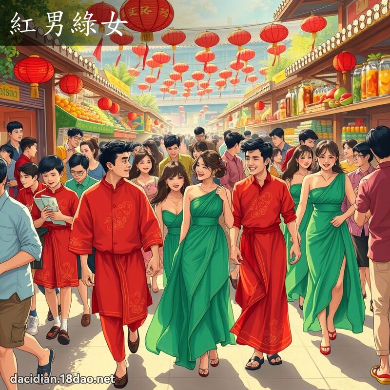 红男绿女 - 国语大辞典配图