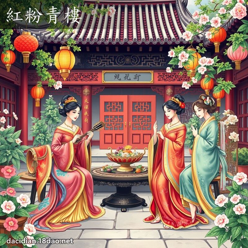 紅粉青樓 - 國語大辭典配圖