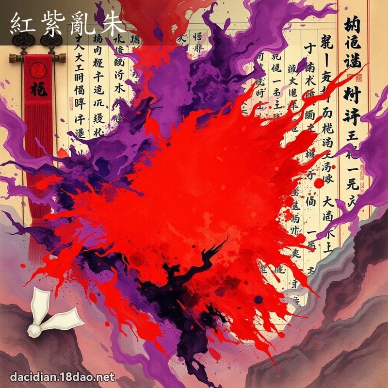 紅紫亂朱 - 國語大辭典配圖
