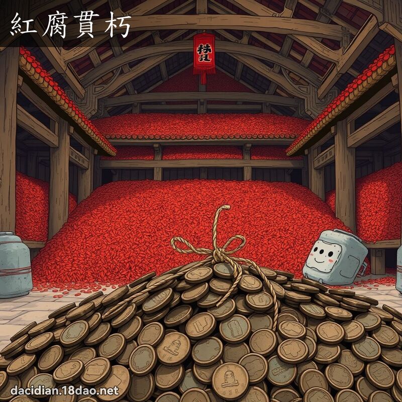 红腐贯朽 - 国语大辞典配图