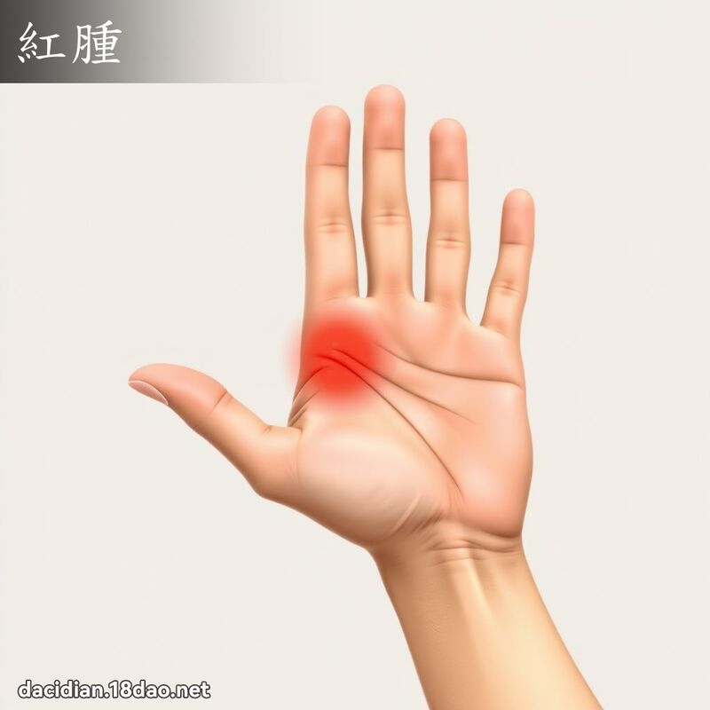 紅腫 - 國語大辭典配圖