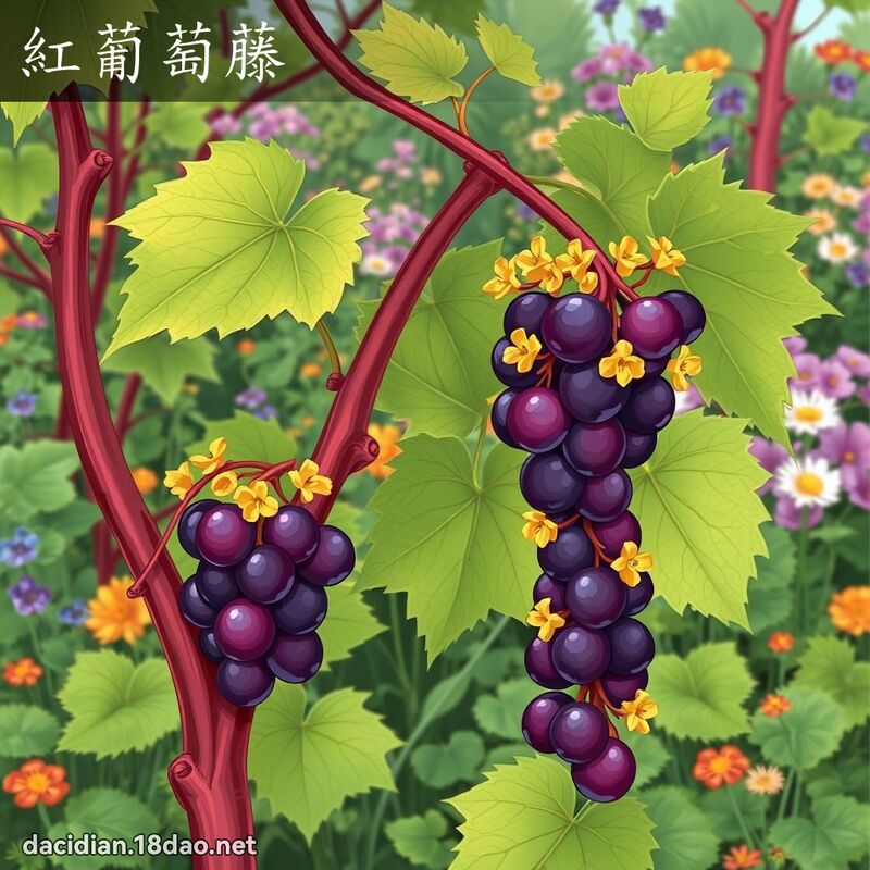 红葡萄藤 - 国语大辞典配图