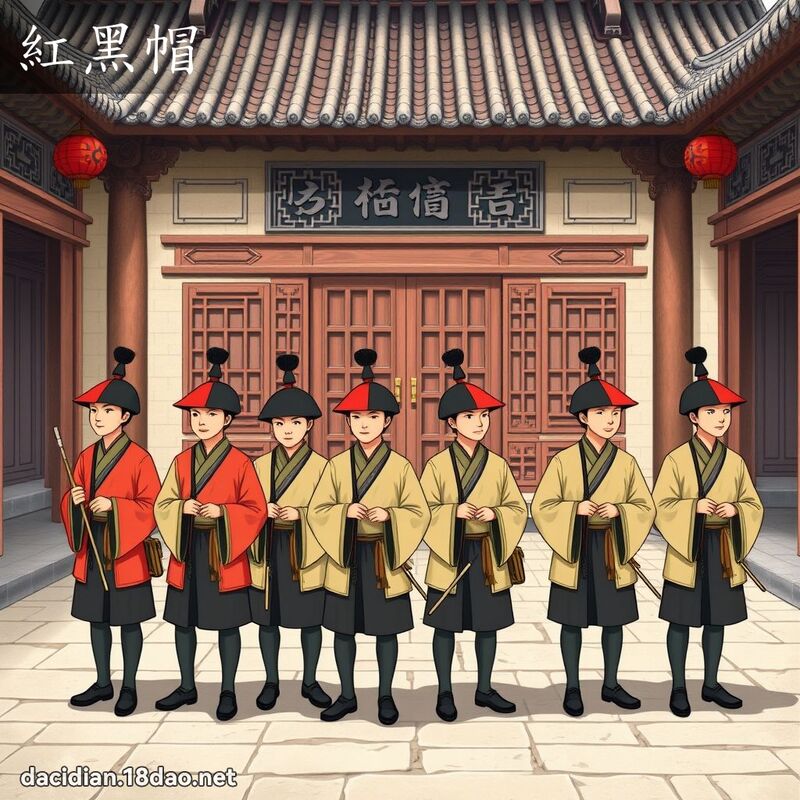 红黑帽 - 国语大辞典配图