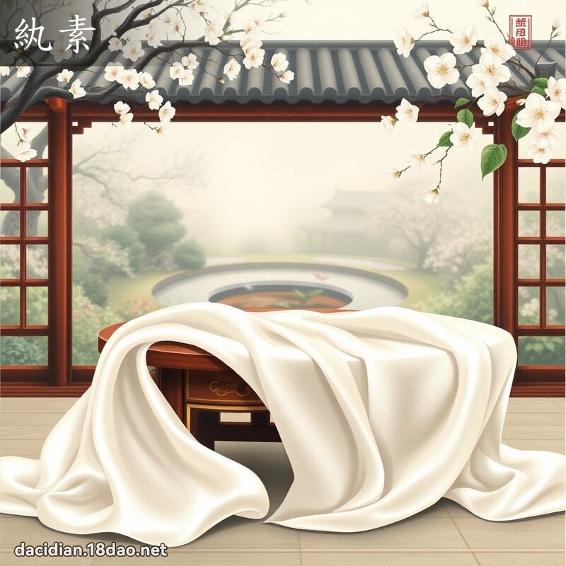 紈素 - 国语大辞典配图