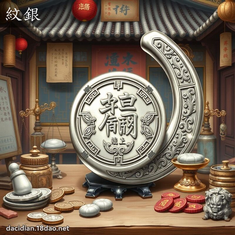 紋銀 - 國語大辭典配圖