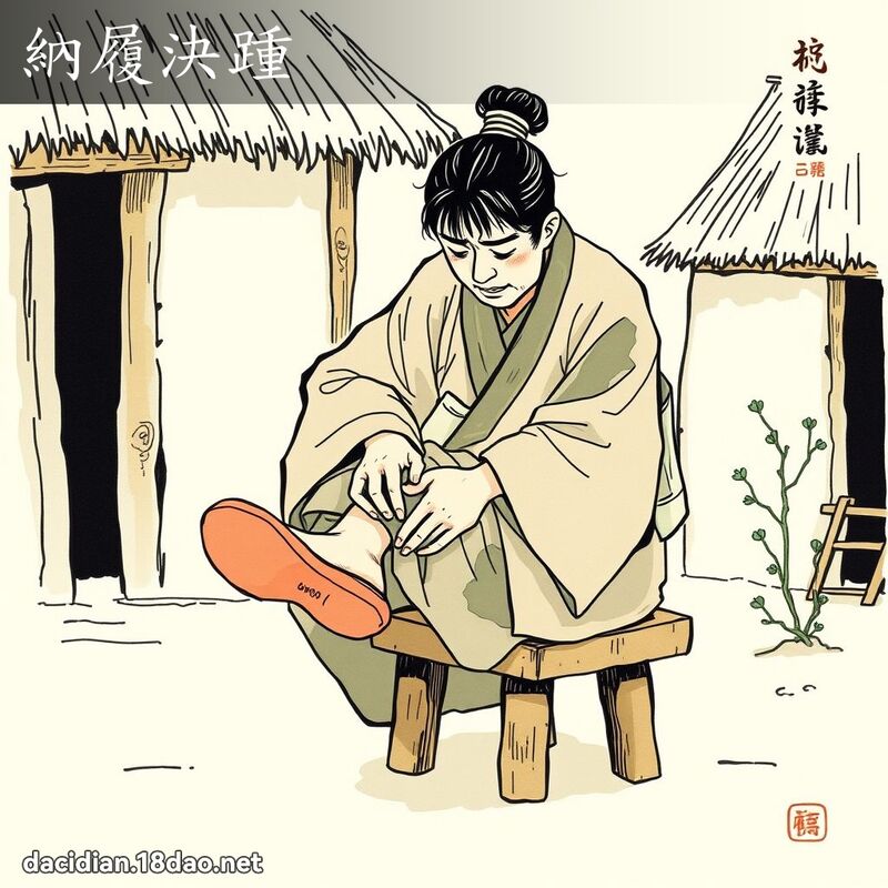 納履決踵 - 國語大辭典配圖