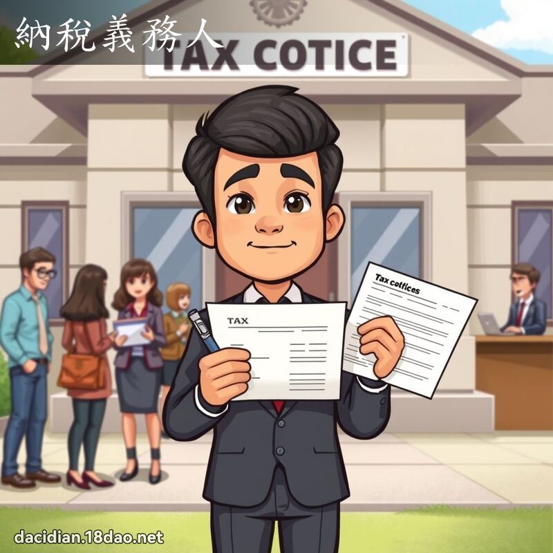 纳税义务人 - 国语大辞典配图