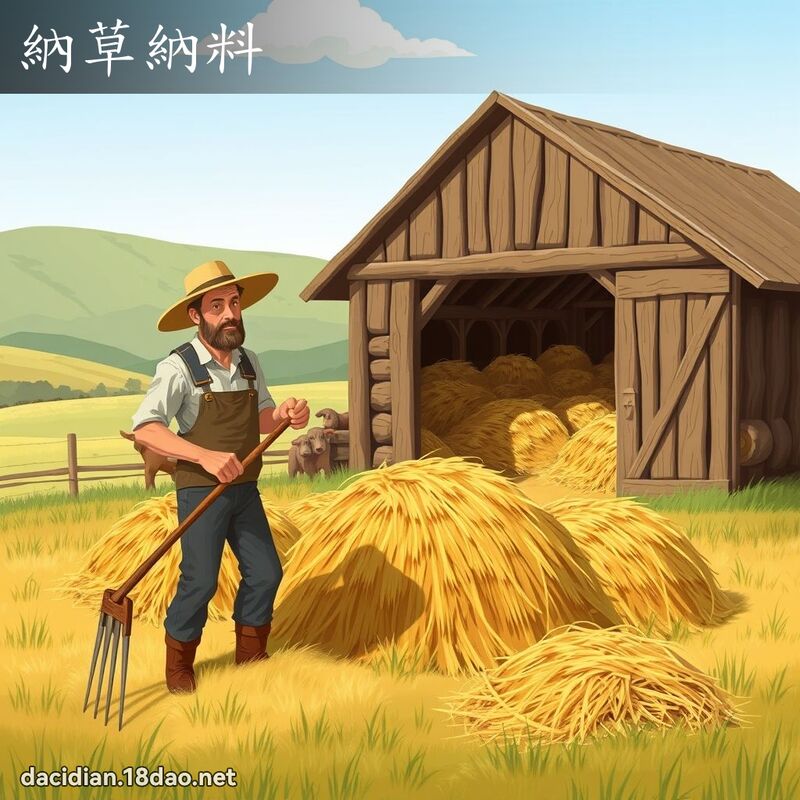 納草納料 - 國語大辭典配圖