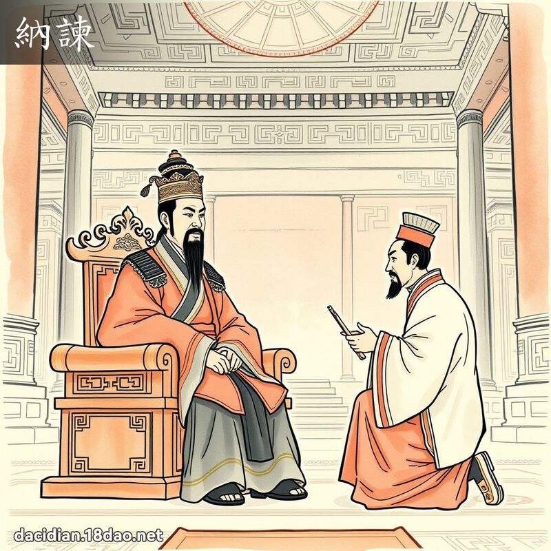 纳諫 - 国语大辞典配图
