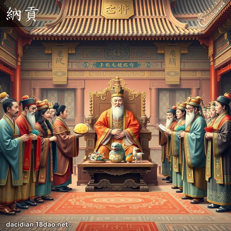 纳贡 - 国语大辞典配图
