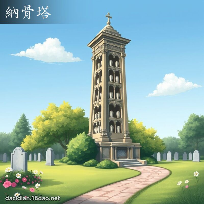 納骨塔 - 國語大辭典配圖