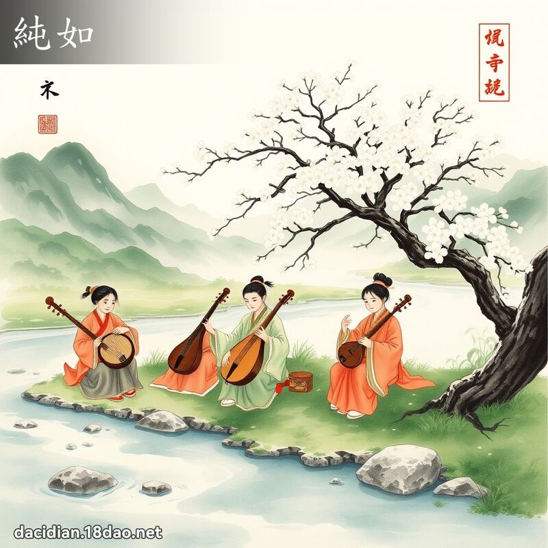纯如 - 国语大辞典配图