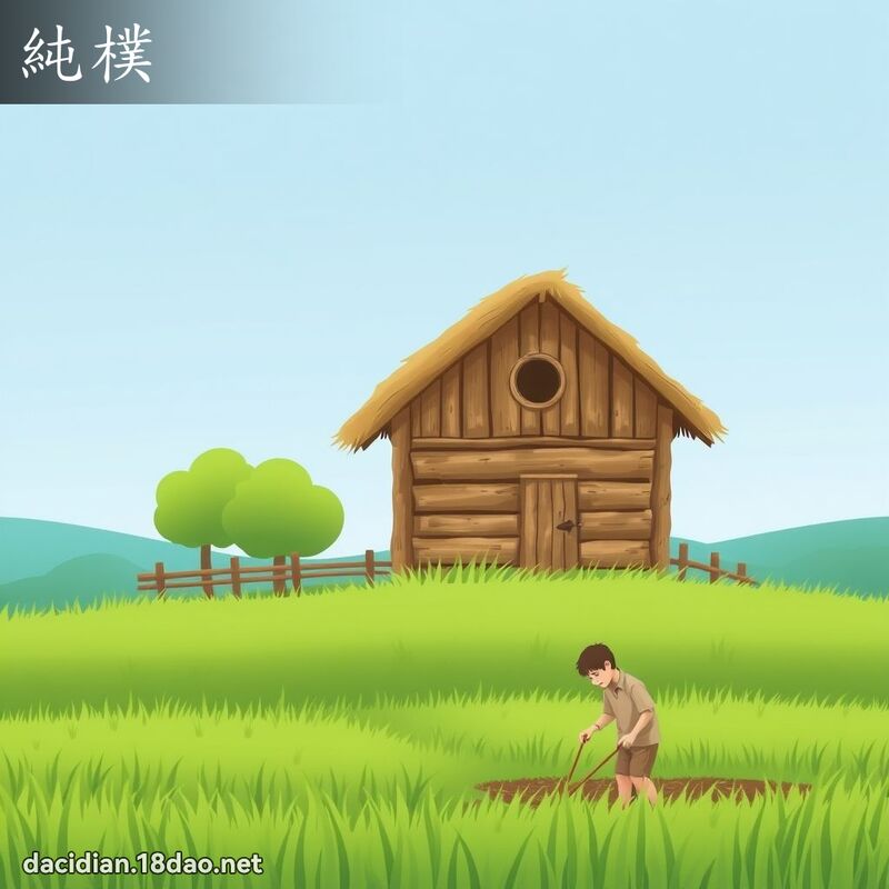 純樸 - 國語大辭典配圖