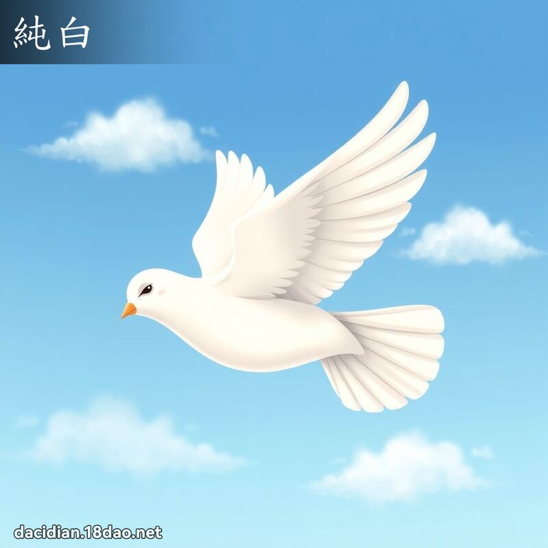 纯白 - 国语大辞典配图