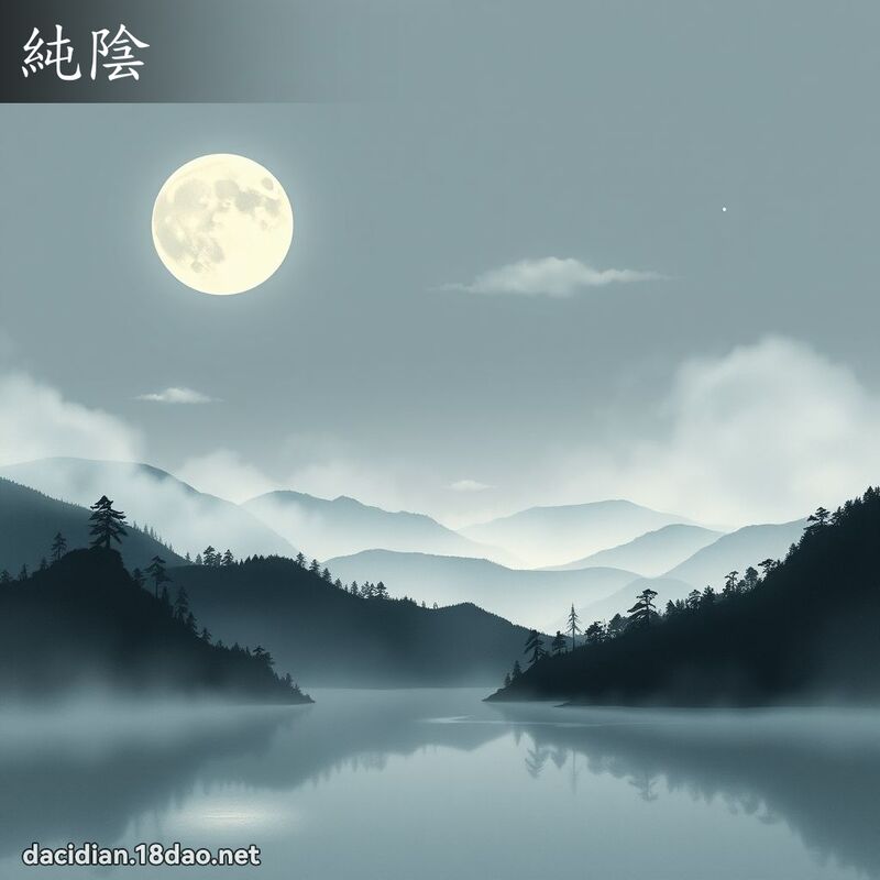 纯阴 - 国语大辞典配图