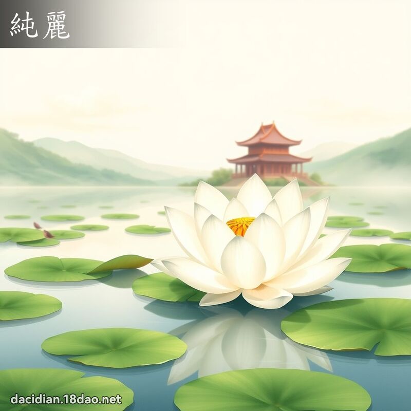 純麗 - 國語大辭典配圖