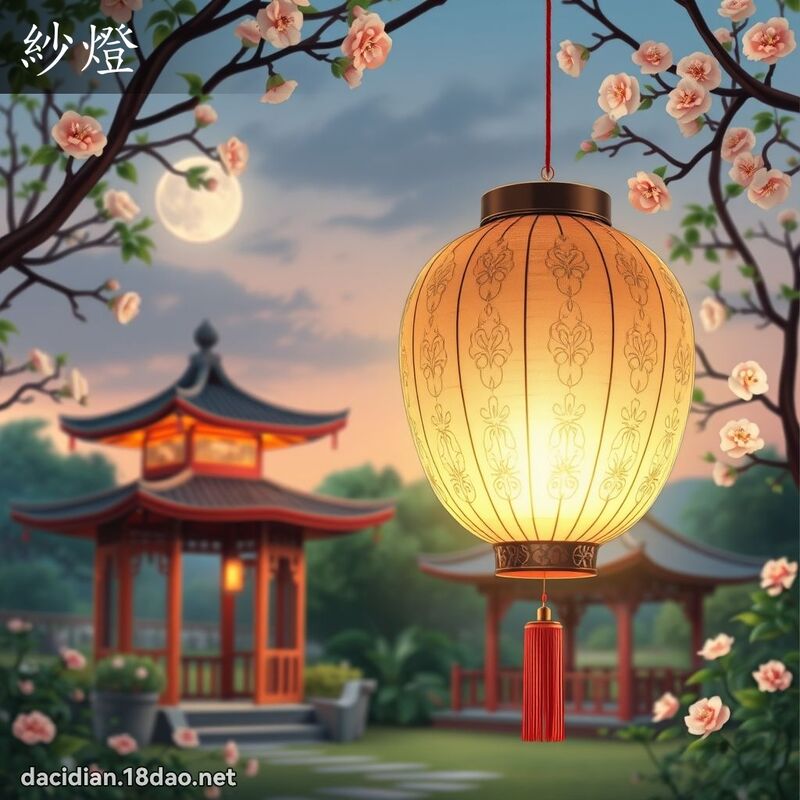 纱灯 - 国语大辞典配图