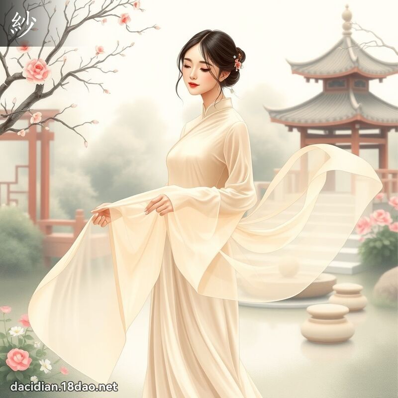 紗 - 國語大辭典配圖