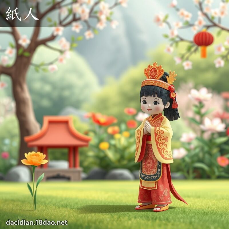 紙人 - 國語大辭典配圖