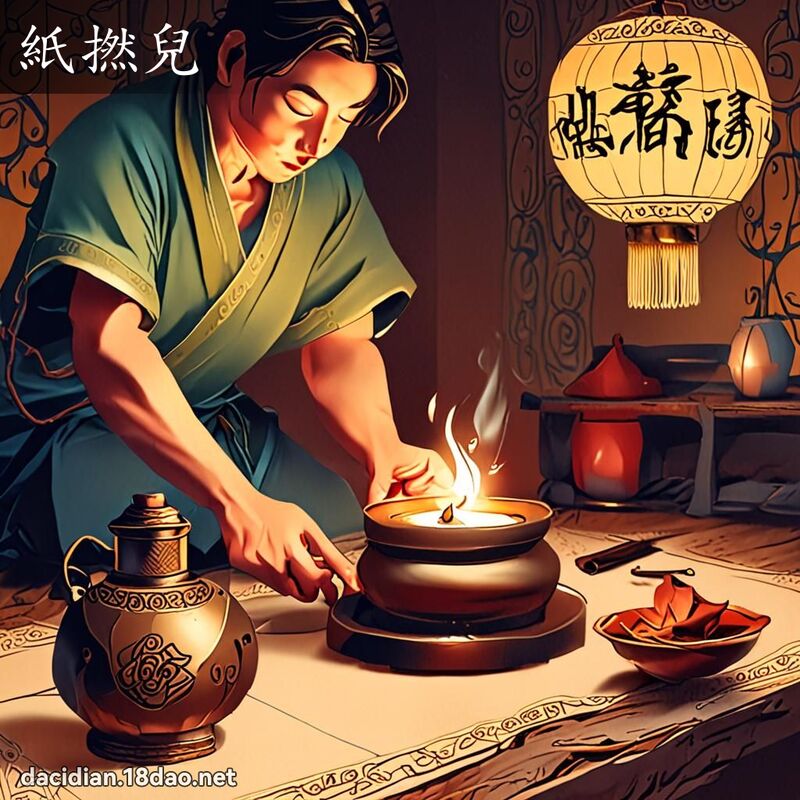 纸捻儿 - 国语大辞典配图