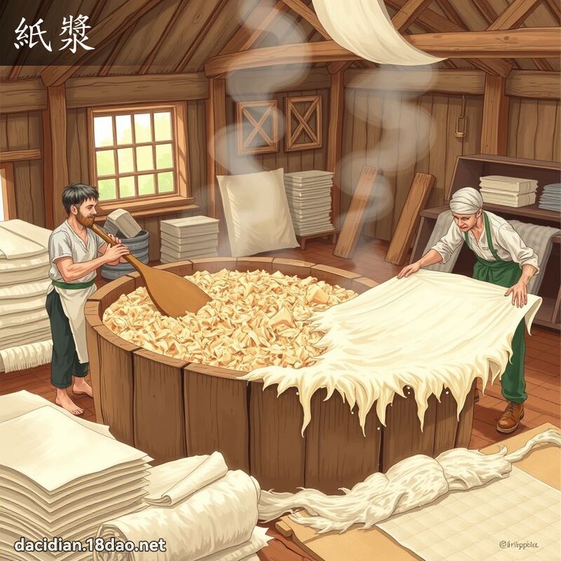 紙漿 - 國語大辭典配圖