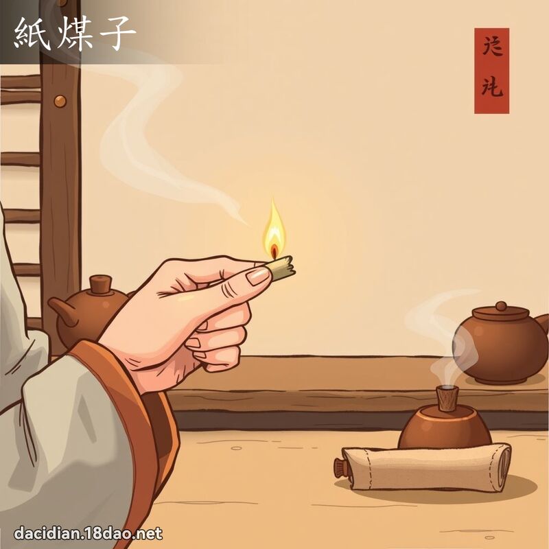 紙煤子 - 國語大辭典配圖