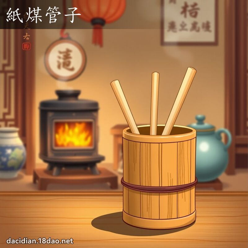 紙煤管子 - 國語大辭典配圖