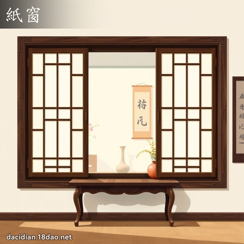 紙窗 - 國語大辭典配圖