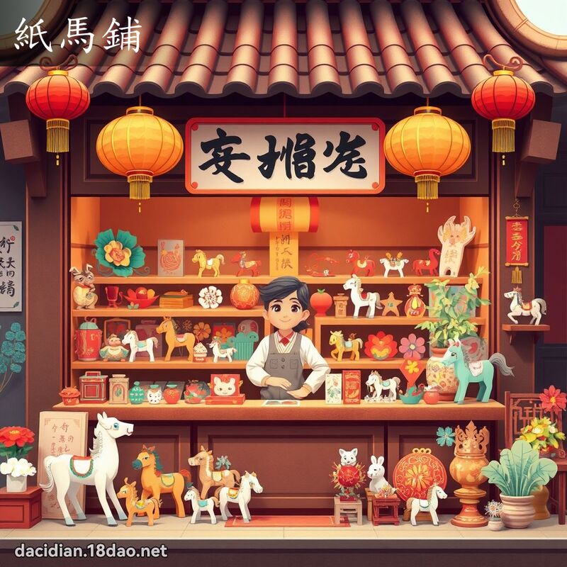 紙馬鋪 - 國語大辭典配圖