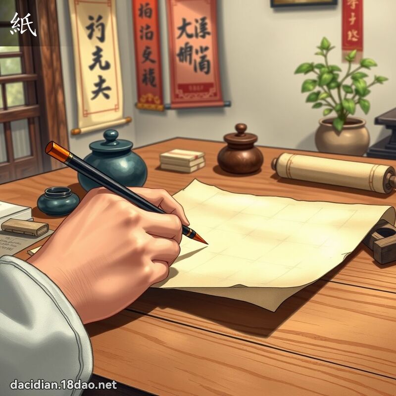 纸 - 国语大辞典配图